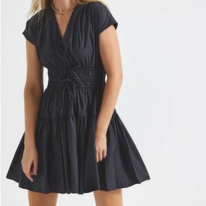 Derek Lam 10 Crosby TORA V-NECK DRESS